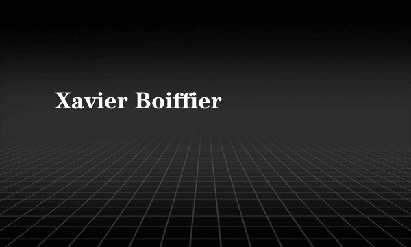 Xavier Boiffier