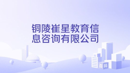 铜陵崔星教育信息咨询有限公司