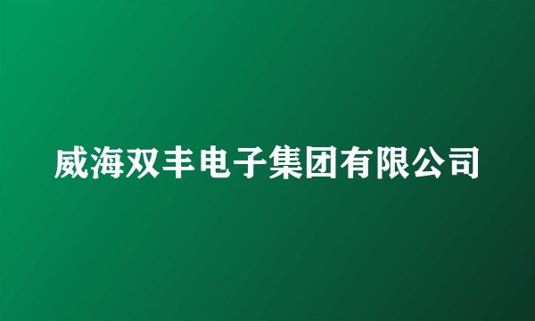 威海双丰电子集团有限公司