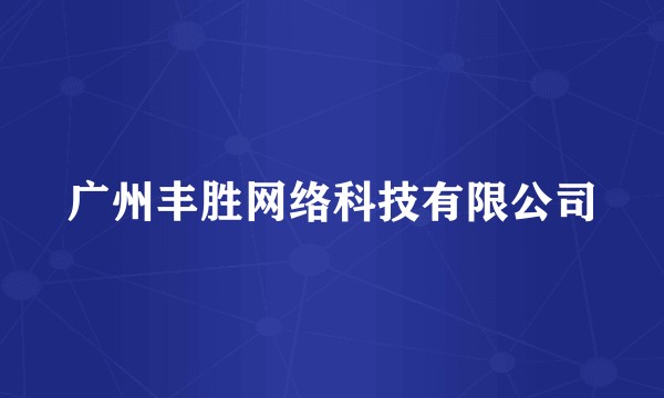 广州丰胜网络科技有限公司