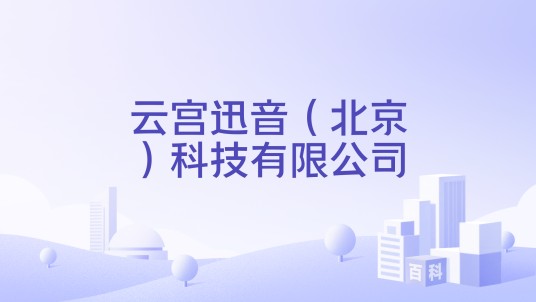 云宫迅音（北京）科技有限公司