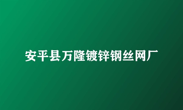 安平县万隆镀锌钢丝网厂