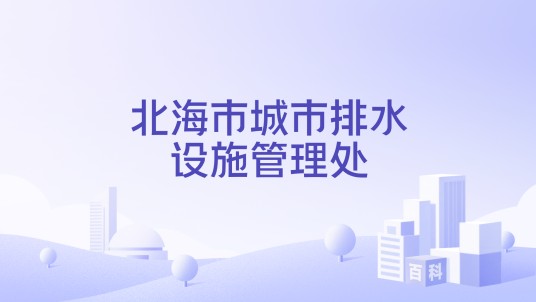 北海市城市排水设施管理处