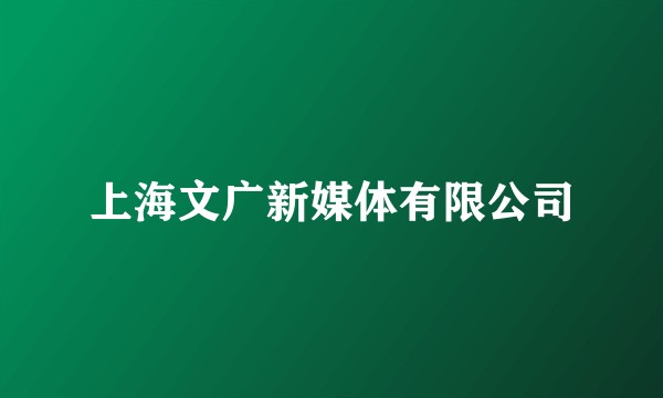 上海文广新媒体有限公司