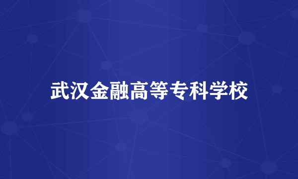 武汉金融高等专科学校