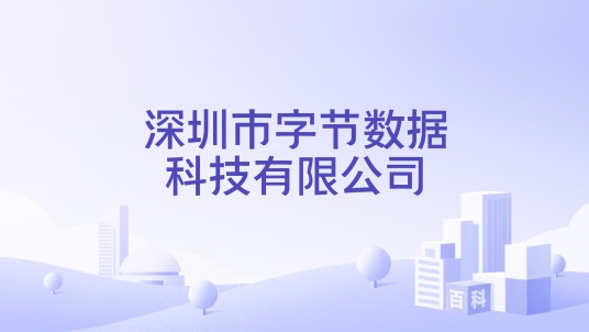 深圳市字节数据科技有限公司