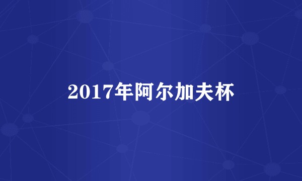 2017年阿尔加夫杯