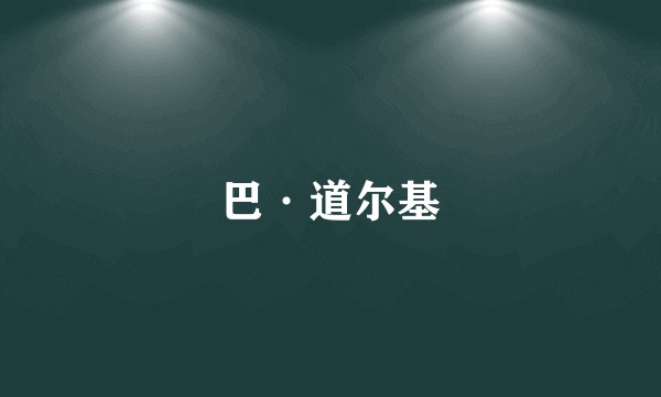巴·道尔基