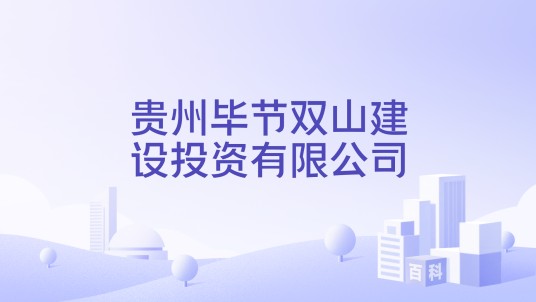 贵州毕节双山建设投资有限公司