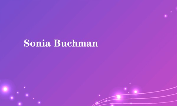 Sonia Buchman