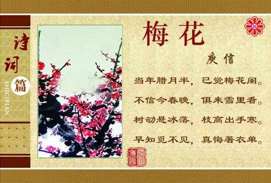 梅花（南北朝庾信诗作）