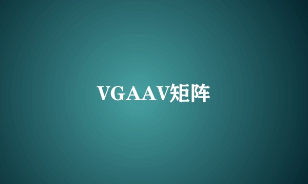 VGAAV矩阵