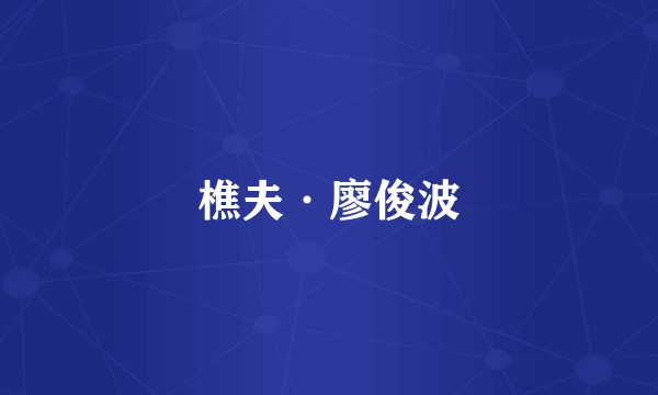 樵夫·廖俊波