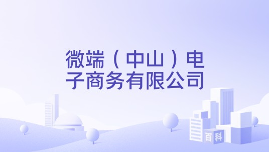 微端（中山）电子商务有限公司