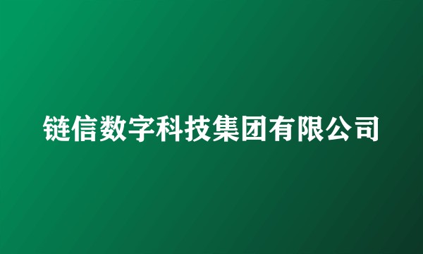 链信数字科技集团有限公司