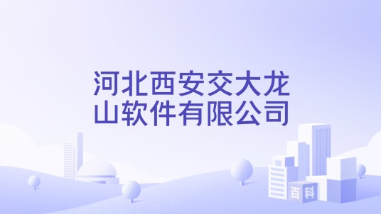 河北西安交大龙山软件有限公司