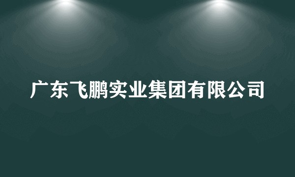 广东飞鹏实业集团有限公司