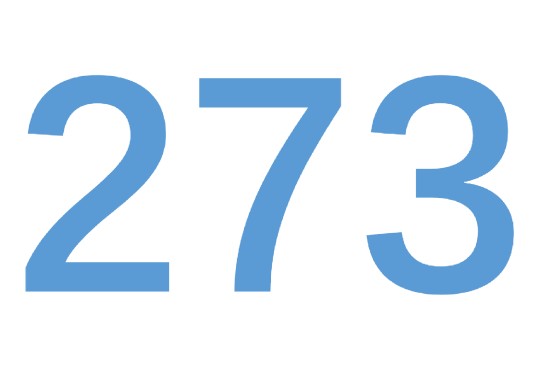 273（介于272与274之间的自然数）