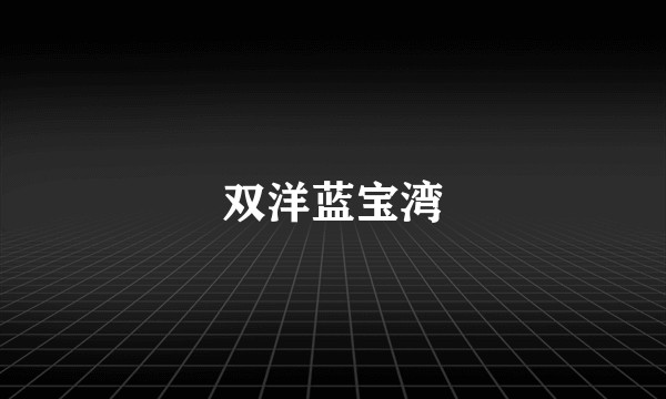 双洋蓝宝湾