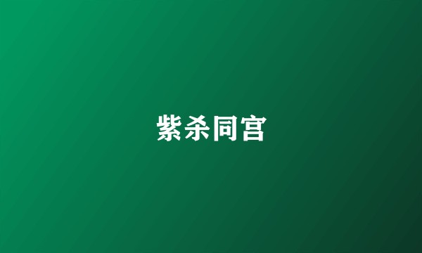 紫杀同宫