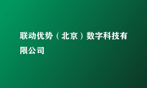 联动优势（北京）数字科技有限公司
