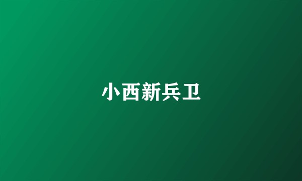 小西新兵卫