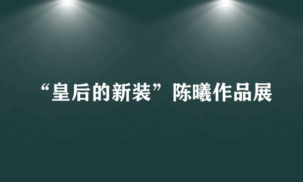 “皇后的新装”陈曦作品展