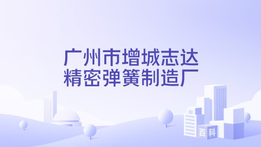 广州市增城志达精密弹簧制造厂