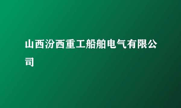 山西汾西重工船舶电气有限公司