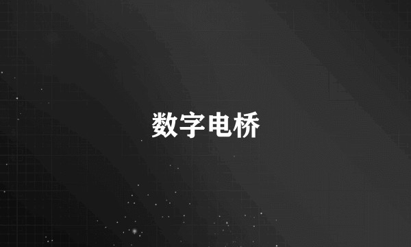 数字电桥