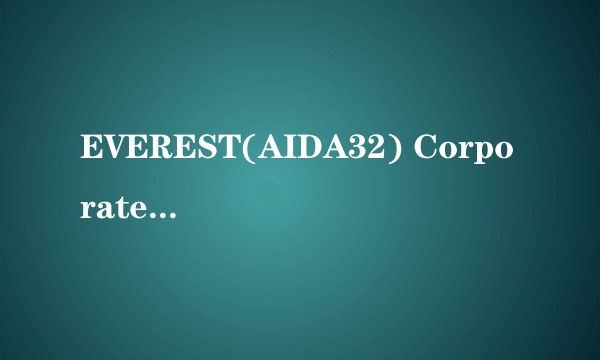 EVEREST(AIDA32) Corporate Edition V4.00.976