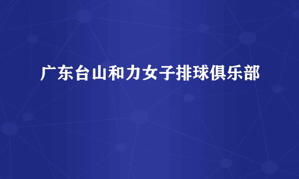广东台山和力女子排球俱乐部