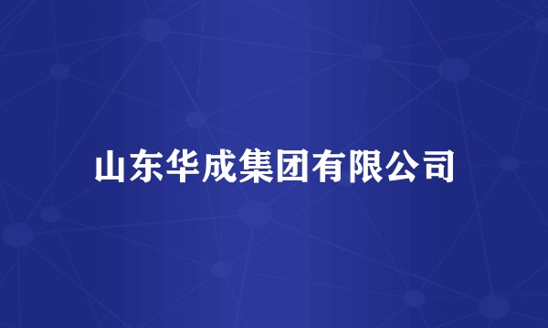 山东华成集团有限公司