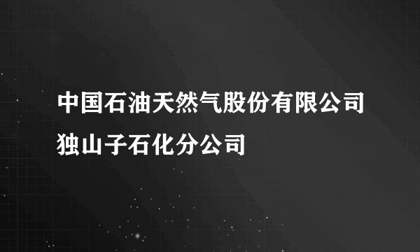 中国石油天然气股份有限公司独山子石化分公司