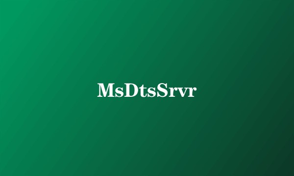 MsDtsSrvr