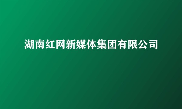 湖南红网新媒体集团有限公司