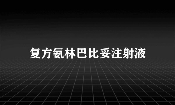 复方氨林巴比妥注射液
