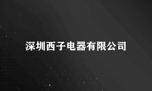 深圳西子电器有限公司