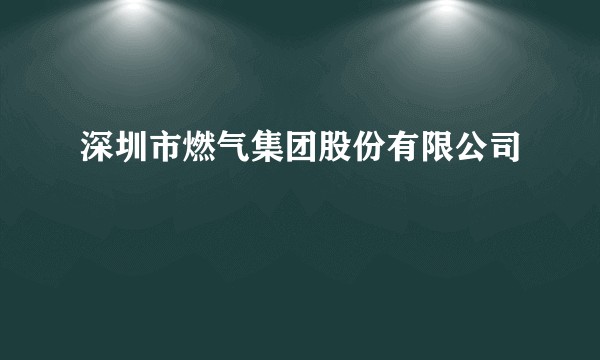 深圳市燃气集团股份有限公司