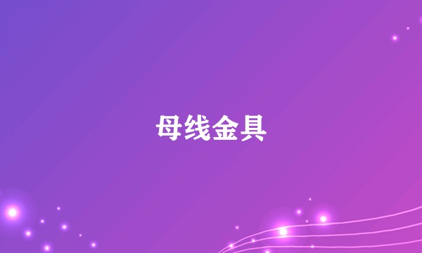 母线金具