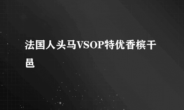 法国人头马VSOP特优香槟干邑