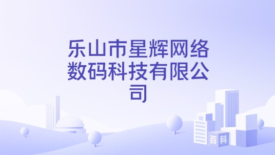 乐山市星辉网络数码科技有限公司