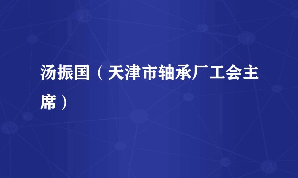 汤振国（天津市轴承厂工会主席）