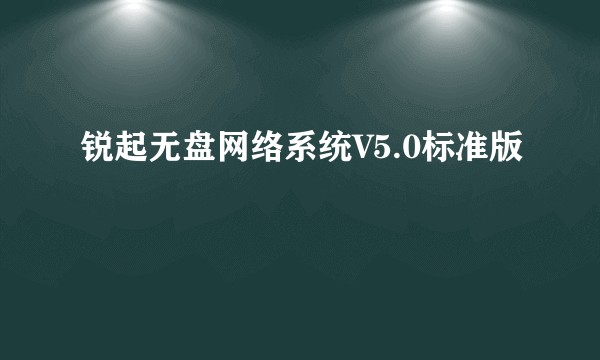 锐起无盘网络系统V5.0标准版