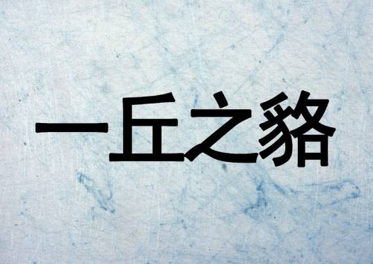 一丘之貉