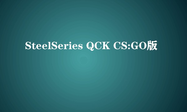SteelSeries QCK CS:GO版