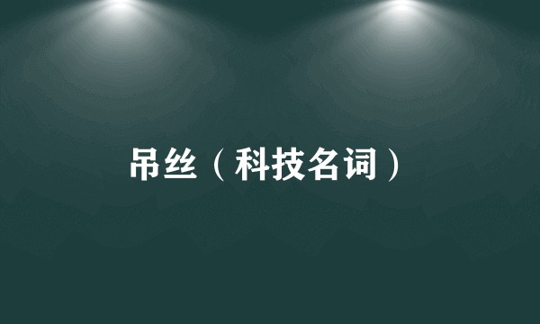 吊丝（科技名词）