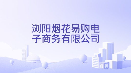 浏阳烟花易购电子商务有限公司