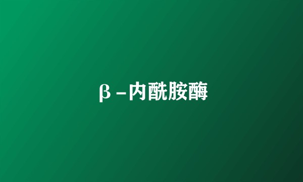 β-内酰胺酶