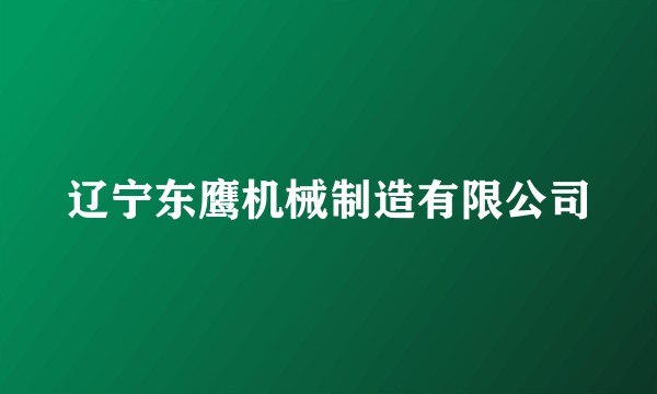 辽宁东鹰机械制造有限公司